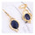 AAA Zircon Earrings 18K Gold Galvanization - Mega Save Wholesale & Retail - 2