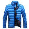 Man Down Coat Slim Warm Cotton Coat  colorful blue only   M - Mega Save Wholesale & Retail - 1