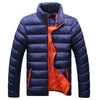 Man Down Coat Slim Warm Cotton Coat   dark blue only   M - Mega Save Wholesale & Retail - 1