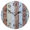 Hang Wall Clock Wooden Sildent Quartz  anchor C - Mega Save Wholesale & Retail