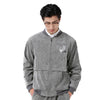 Man Cardigan Embroidery Coat Jacket Suit  grey   M - Mega Save Wholesale & Retail - 1