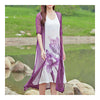 Loose Fake 2pcs Suit Middle Long Dress   purple   M - Mega Save Wholesale & Retail