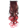 Gradient Ramp Horsetail Lace-up Curled Wig KBMW black to wine red - Mega Save Wholesale & Retail - 1