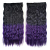 Wig Dyed Corn Hot Five Cards Hair Extension    black to dark purple - Mega Save Wholesale & Retail - 1
