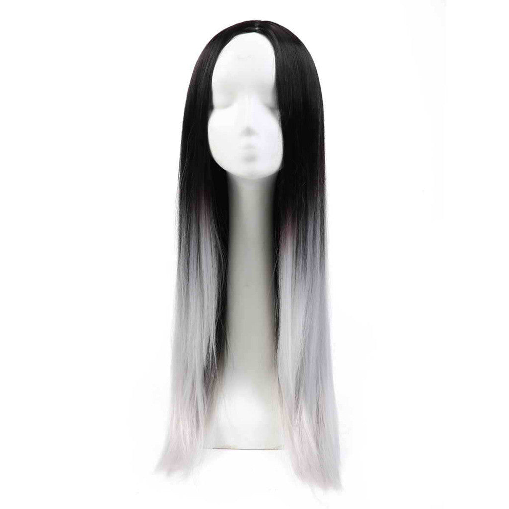 Gradient Ramp Cap Two Colors Synthetic Wig - Mega Save Wholesale & Retail - 1