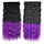 Wig Dyed Corn Hot Five Cards Hair Extension    black to violet - Mega Save Wholesale & Retail - 1