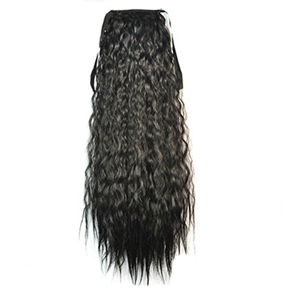 Wig Corn Perm Lace-up Horsetail black - Mega Save Wholesale & Retail - 1