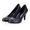 Plain Thin Shoes All-match High Heel Low-cut Round Last Plus Size  black - Mega Save Wholesale & Retail