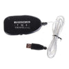 6.3mm Jack to USB Guitar Link Cable Adapter Guitar to PC MAC Recording Playback BLACK - Mega Save Wholesale & Retail - 1