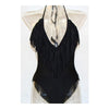 Sexy V Collar Swimwear Swimsuit One-piece Monokini SPA Bikini  black  S - Mega Save Wholesale & Retail