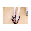 Old Beijing Black Summer Sandals for Women in National Style & Beautiful Embroidery Patterns - Mega Save Wholesale & Retail - 1