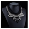 2015New Jewelry European Big Brand Exaggerated Necklace Hot Zircon Clavicle Necklace   black - Mega Save Wholesale & Retail