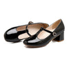 Round Last Work Thin Shoes  black - Mega Save Wholesale & Retail - 1