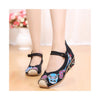 Old Beijing Black Embroidered Cloth Shoes for Women in National Style & Cowhell Sole - Mega Save Wholesale & Retail - 1