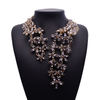European Fashionable Ziron Necklace Alloy Big Brand Necklace     black - Mega Save Wholesale & Retail - 1