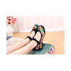 Colorful Phoenix Old Beijing Shoes for Women in Square National Style with Embroidery & Ankle Straps - Mega Save Wholesale & Retail - 2