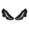 High Heel Double Buckle Women Shoes Plus Size  black - Mega Save Wholesale & Retail - 2