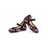 Spring Peach Flower National Style Vintage Embroidered Chinese Mary Jane Shoes for Women in Fashionable Black Shade - Mega Save Wholesale & Retail - 2
