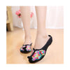 Old Beijing Black Summer Sandals for Women in National Style & Beautiful Embroidery Patterns - Mega Save Wholesale & Retail - 2