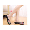 Old Beijing Black Summer Sandals for Women in National Style & Beautiful Embroidery Patterns - Mega Save Wholesale & Retail - 3