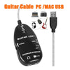 6.3mm Jack to USB Guitar Link Cable Adapter Guitar to PC MAC Recording Playback BLACK - Mega Save Wholesale & Retail - 4