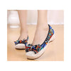 Old Beijing Cloth Shoes Woman Embroidered Shoes Literary Style Slipsole Increased within  black - Mega Save Wholesale & Retail - 4