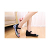 Old Beijing Embroidered Black Shoes for Women in Thick Sole National Style & Floral Design - Mega Save Wholesale & Retail - 4