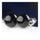 Wei Hua Genuine s925 silver stud earrings natural onyx earrings sterling silver earrings are not allergic to silver processing   6mm  BLACK - Mega Save Wholesale & Retail - 3