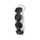Arc Zircon Navel Ring Buckle   platinum plated black zircon - Mega Save Wholesale & Retail - 1