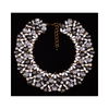 Big Brand Ornament Luxurious Zircon Gemstone Short Necklace Fake Collar Woman Clavicle Necklace   blue - Mega Save Wholesale & Retail - 4