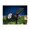 3 LED Solar Powered Outdoor Lamp Light For Gutter Fence Garden Yard  Black - Mega Save Wholesale & Retail