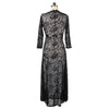 Lace Hollow Full Dress V Neck Frill Dress   black   S - Mega Save Wholesale & Retail - 2