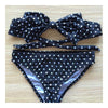 Bikini Set Bowknot Women's Sexy Swimwear Swimsuit    black polka-dot    S - Mega Save Wholesale & Retail