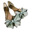 Sandals Peep-toe Bowknot Beach Jelly Shoes Flower  black shoes light blue bowknot - Mega Save Wholesale & Retail