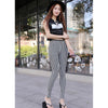 New Black White Stripes Legging Hot Lady Stylish Skinny Pant Stretchy Pants Black strips - Mega Save Wholesale & Retail