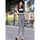 New Black White Stripes Legging Hot Lady Stylish Skinny Pant Stretchy Pants Black strips - Mega Save Wholesale & Retail