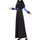 Muslim Motley Loose Long Dress Long Sleeve   blue    M