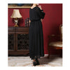 Vintage Temperament Chiffon Long Sleeve Muslim Slit Long Dress   S - Mega Save Wholesale & Retail - 2