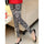 Fashion Women Vintage Print Skinny Leggings Retro printStretchy Sexy Jeggings Pencil Pants black - Mega Save Wholesale & Retail