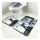 Toilet Seat Carpet 3pcs Set Coral Fleece Ground Mat black tower - Mega Save Wholesale & Retail - 1