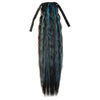 Corn Hot Lace-up Horsetail Gradient Ramp    black sky blue 2HBLUE3#