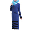 Muslim Long Sleeve Knit Long Dress   sapphire blue - Mega Save Wholesale & Retail - 2