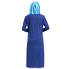 Muslim Long Sleeve Knit Long Dress   sapphire blue - Mega Save Wholesale & Retail - 3