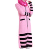 Muslim Long Sleeve Knit Long Dress   pink - Mega Save Wholesale & Retail - 2