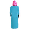 Muslim Long Sleeve Knit Long Dress   lake blue - Mega Save Wholesale & Retail - 3