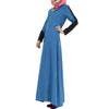 Muslim Long Dress Floor-length Splicing   purple - Mega Save Wholesale & Retail - 9