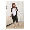 Unisex Adult Pajamas  Cosplay Costume Animal Onesie Sleepwear Suit Summer Black Pig - Mega Save Wholesale & Retail