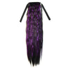 Corn Hot Lace-up Horsetail Gradient Ramp    black violet 2H51P#