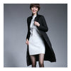 Fashionable Light Thin Down Coat Woman Long   black   S - Mega Save Wholesale & Retail - 2