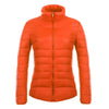 Woman Stand Collar Thin Light Down Coat Slim   orange    S - Mega Save Wholesale & Retail - 1